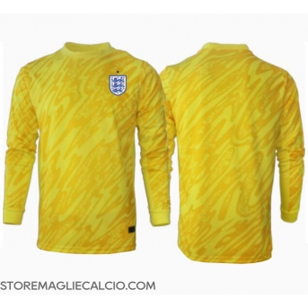 Inghilterra Portiere Maglia Gara Trasferta Repliche Europei 2024 Maniche Lunghe